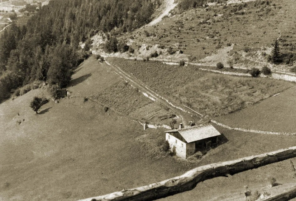 Veduta aerea del maso originale