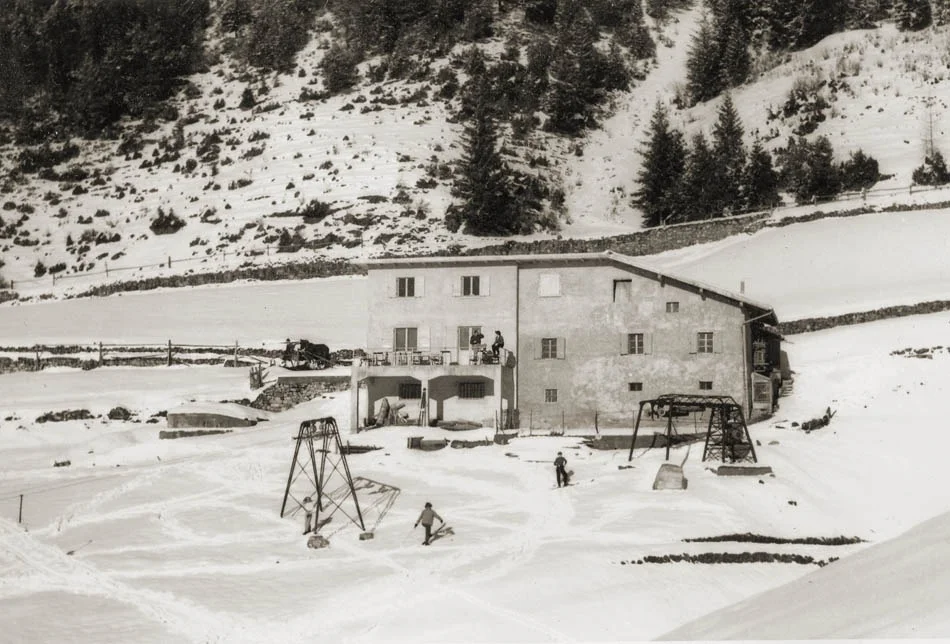 Il maso Miola in inverno - anni '50
